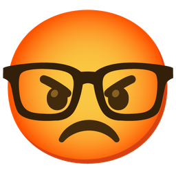 enraged face and nerd face