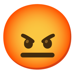 enraged face and neutral face