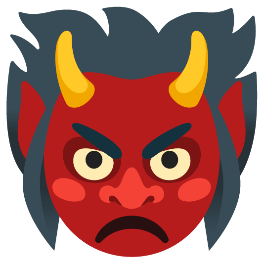 Enraged face and Ogre