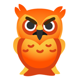 enraged face and owl