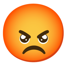 enraged face and pleading face