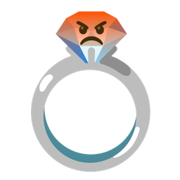 enraged face and ring