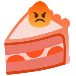 enraged face and shortcake