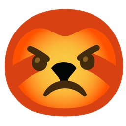 enraged face and sloth