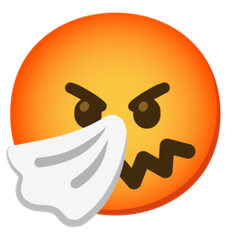 enraged face and sneezing face