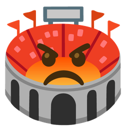 enraged face and stadium