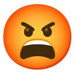 enraged face and tired face