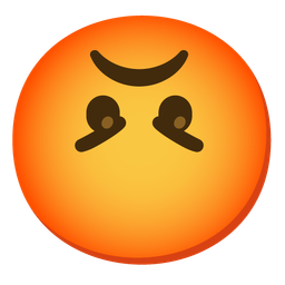 Enraged face and Upside-down face