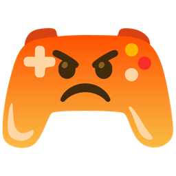 enraged face and video game