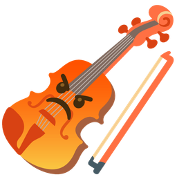 enraged face and violin