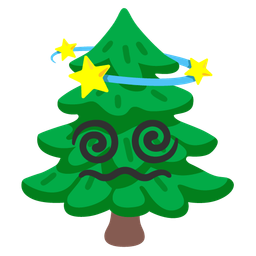 evergreen tree and dizzy