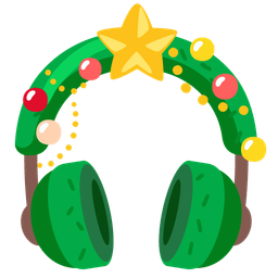 evergreen tree and headphone