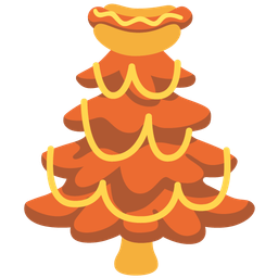 evergreen tree and hot dog