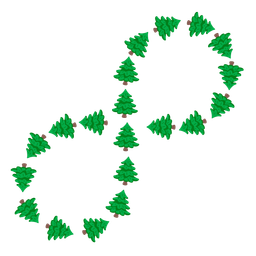 evergreen tree and infinity