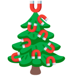 evergreen tree and magnet