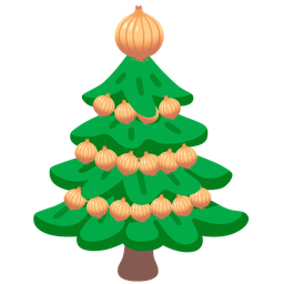 evergreen tree and onion