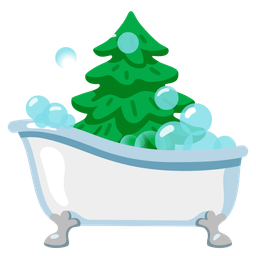 evergreen tree and soap