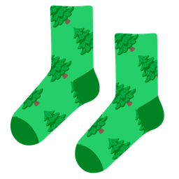 evergreen tree and socks