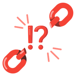 exclamation question mark and chains