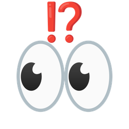 exclamation question mark and eyes