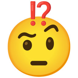 exclamation question mark and face with raised eyebrow