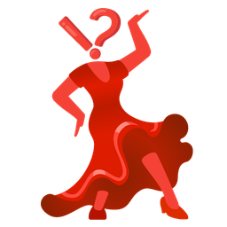 exclamation question mark and high-heeled shoe