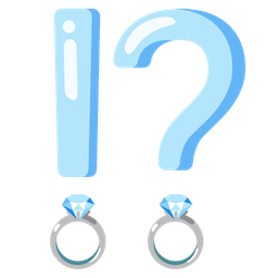 exclamation question mark and ring