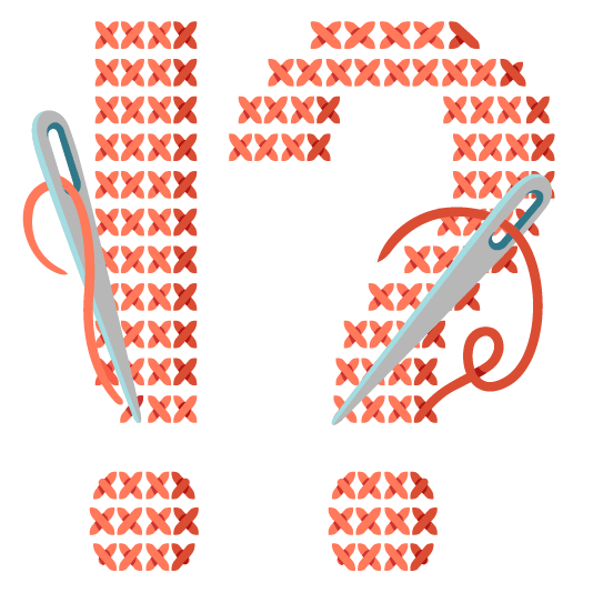 Exclamation question mark and Sewing needle