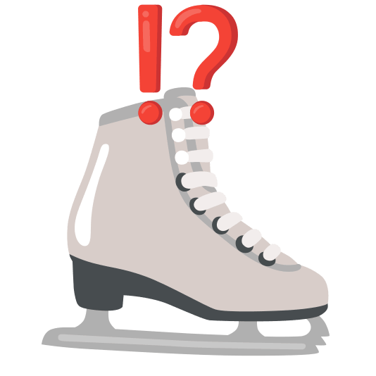 Exclamation question mark and Sled