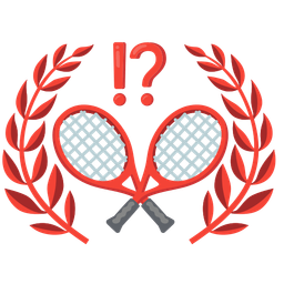 exclamation question mark and tennis