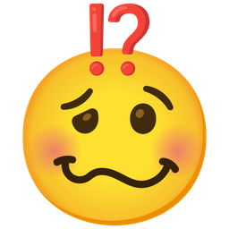 exclamation question mark and woozy face