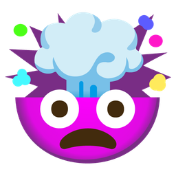 exploding head and angry face with horns