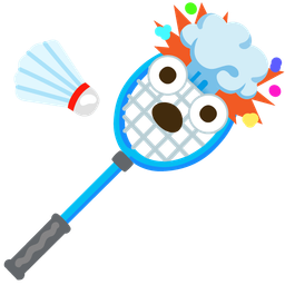 exploding head and badminton