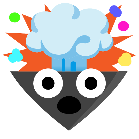 Exploding head and Black heart