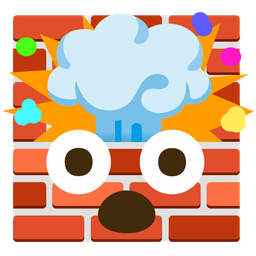 exploding head and brick