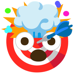 exploding head and bullseye