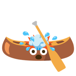 exploding head and canoe