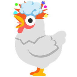 exploding head and chicken