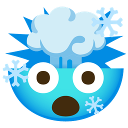 exploding head and cold face