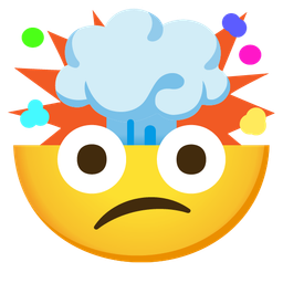 exploding head and confused face