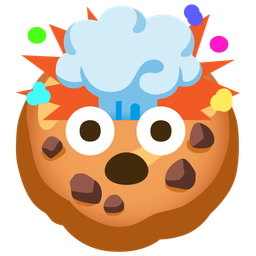 exploding head and cookie