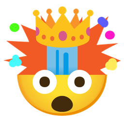 exploding head and crown