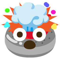 exploding head and curling stone