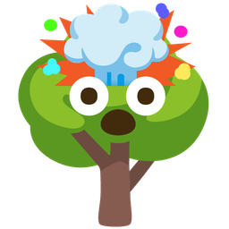 exploding head and deciduous tree