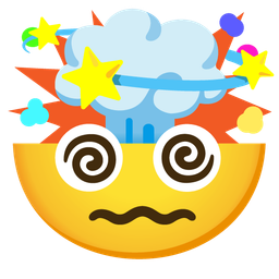 exploding head and dizzy