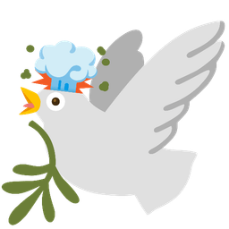 exploding head and dove