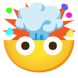 exploding head and face without mouth