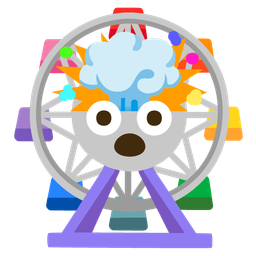 exploding head and ferris wheel