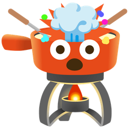 exploding head and fondue