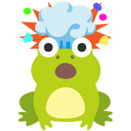 exploding head and frog